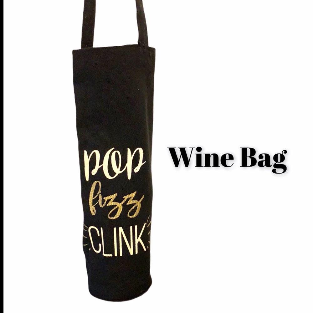 NWOT Canvas wine tote